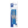 Staedtler Medium Stick 430 Ballpoint Pen, Blue, Pack of 6