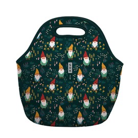 Sok It Lunch Tote Zippered Bag Insulated Neoprene Caddy (Rollin' with my Gnomies, Large 4.5 Quart Lunch Tote)