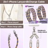 Turkalla Phone Lanyard Built-in USB-C to USB-C Fast Charging Cable,