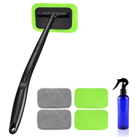 XINDELL Grip 22” Microfiber Car Window Cleaning Tool – Dash & Windshield Brush with Ergonomic Handle, Reusable Pads for Interior & Exterior Glass Cleaning
