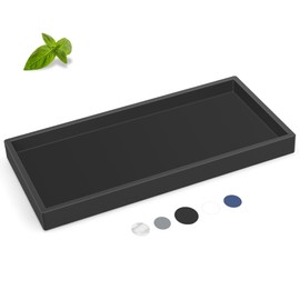 Bathroom Counter Tray,EG-SIPRO High-Grade Thickened Silicone Bathroom Vanity Tray,Shatterproof Durable Rectangle Bathroom Tray Soap Dispenser Tray for Bathroom Countertop