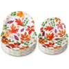Yungyan 50 Pcs Fall Leaves Party Plates Disposable Thanksgiving Paper