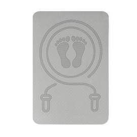 Dranvosk 10mm Thick Fitness Mat for Jump Rope, Yoga & Pilates – Non-Slip Multi-Function Exercise Mat for Home Gym, Indoor & Outdoor Workouts(23.62 x 15.74 inches)