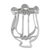 Staedter Lyre Cookie Cutter, 6 cm, Stainless Steel Silver, 30