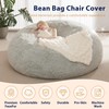 Huge Bean Bag Covers Only, Fluffy Stuffed Beanbag Chair Covers