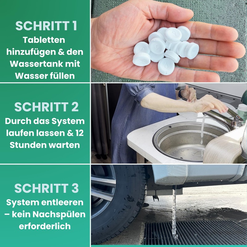 Biocool Fresh Water Tank Cleaning Tablets - Powered by OxyTech