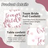 couduan 30g Team Bride Confetti,Hen Party Confetti,Rose Gold Team Bride