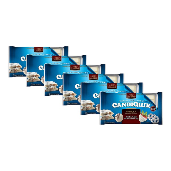Log House Vanilla Candiquik, 16-Ounce Packages (Pack of 6)