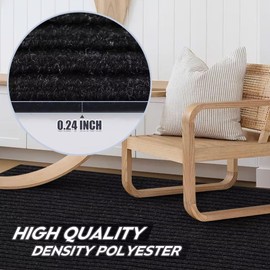 Gotohipi Runner Rug 6x8 Indoor Outdoor Utility Carpet,Area Rugs with Non Slip Rubber Backing for Hallway Kitchen Entryway Balcony Garage Stair Laundry Room