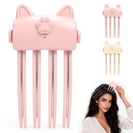 Pinza de volumen para cabello inalámbrico (rosa)