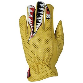 JAM'S GOLD JGG-1023 ANARCHY Leather Mesh Gloves, tan