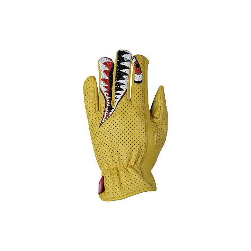 JAM'S GOLD JGG-1023 ANARCHY Leather Mesh Gloves, tan
