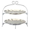 Certified International Silver Coast 2 Tier Rack with 11" Plates,