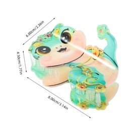 Outanaya Cute Cartoon Snake Hair Claw Clips Mini Jaw Clamps for Women Acetate Material Stable Grip for All Hair Types Versatile Styling for Unique Looks