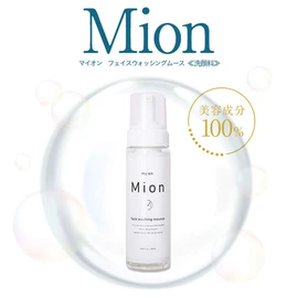 MION Facial Cleansing Foam, Foam, Alkaline Ionized Water, Facial Cleansing, Strawberry Nose, Electrolyzed Water S-100 Formulation, Allergic Skin, Sensitive Skin, Pore Stain, Hypoallergenic, 100%