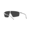 A|X Armani Exchange Men's AX4119S Rectangular Sunglasses, Grey Mirrored Silver,