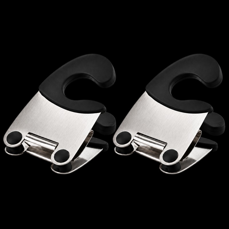 Pot Spoon Holder Clips for Cooking Utensils – 2-Pack Stainless