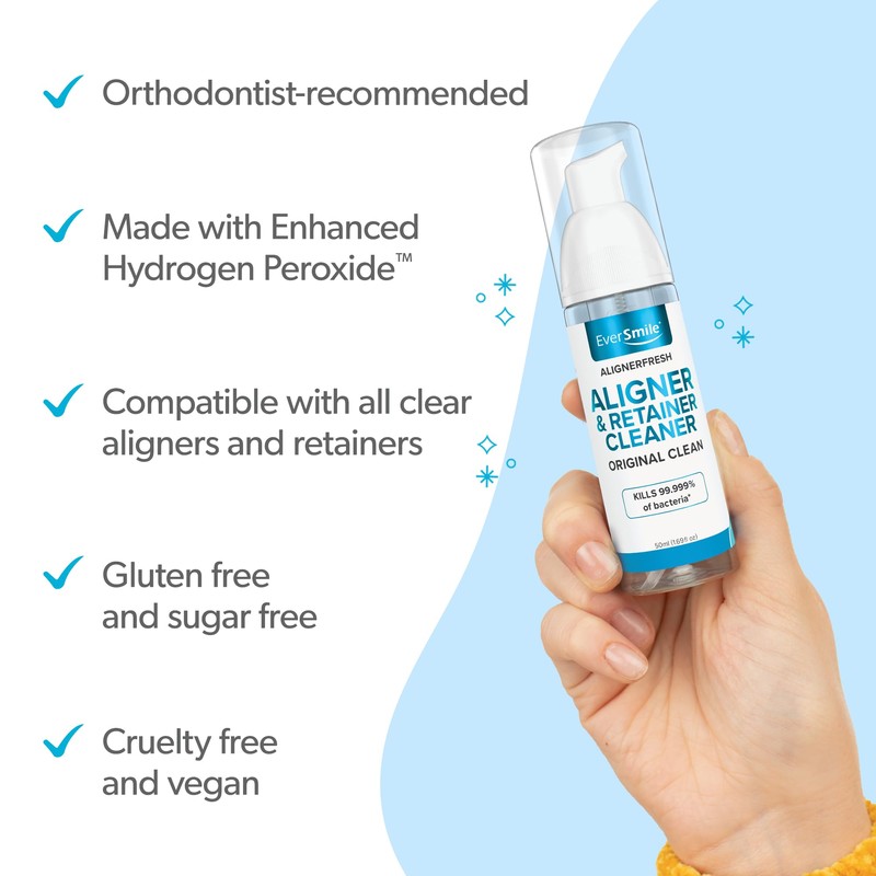 EverSmile EverSmile AlignerFresh Original Clean Foam ?C Cleaner Compatible w/Invisalign