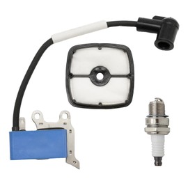 DUZFOREI A411001690 Ignition Coil with Spark Plug Air Filter Kit, Replacement for Echo SRM225 GT-225L SRM-2320T Trimmer, Replacement for Shindaiwa T235 FH235 M235 T235 FH235 LE235 Trimmer Brushcutter