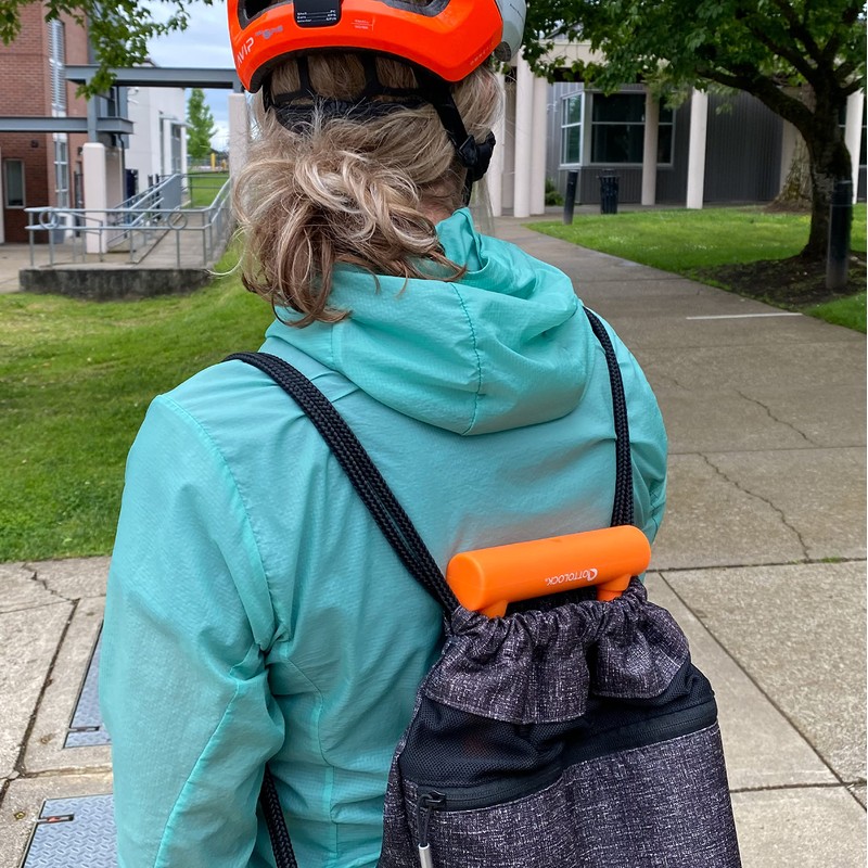 OTTOLOCK Sidekick XL Full-Size U-Lock | Lightweight Silicone-Coated Bike Lock,