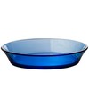 STPGoods Glass Dinner Plates - Set of 4, Blue Cobalt