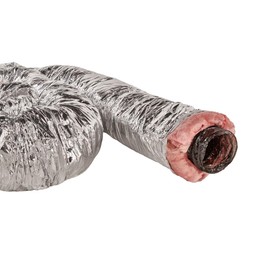 GAF Master Flow 5" X 25' Insulated Flexble Duct with R6 Insulation, offering 33% More Insulation Than The Standard| Comes with UL181 Standard of Safety and is ETL Listed