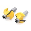 Yuhtech 6 Pcs 1/2-Inch Shank Round Over Router Bit RoundOver