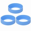 ONLYKXY 3pcs 6.5cm Silicon Protective Cup Mat Sleeve Heat-Resistant Bottle