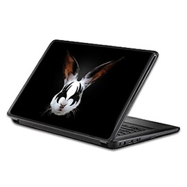 Universal 13" Laptop Skin - Rock N Roll Bunny | Protective, Durable, and Unique Vinyl Decal wrap Cover | Easy to Apply, Remove, and Change Styles | Made in The USA