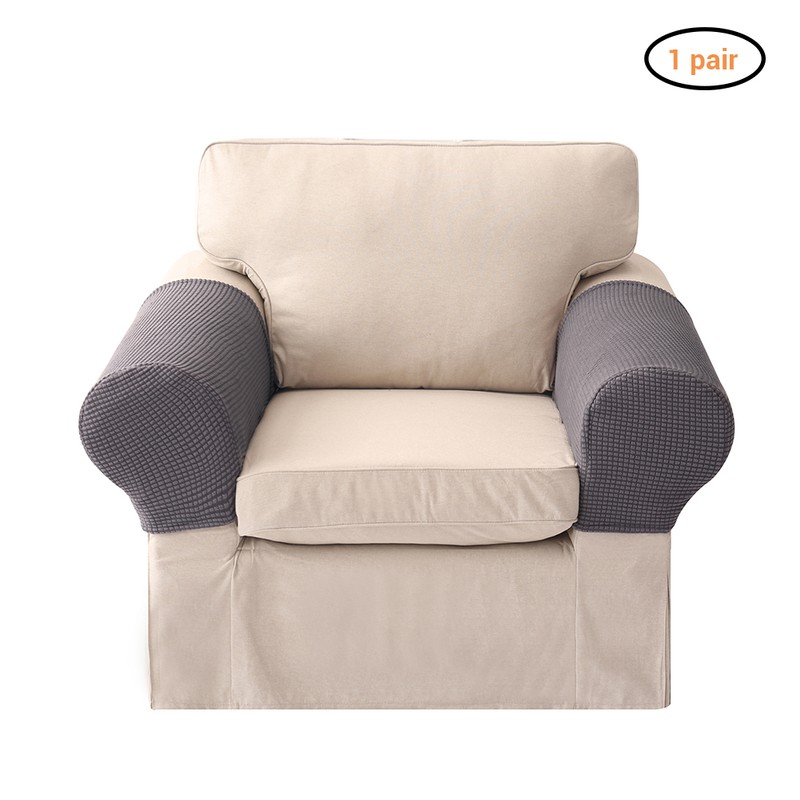 Universal Knit Thicken Non Slip Sofa Armrest Cover Polyester Flexible