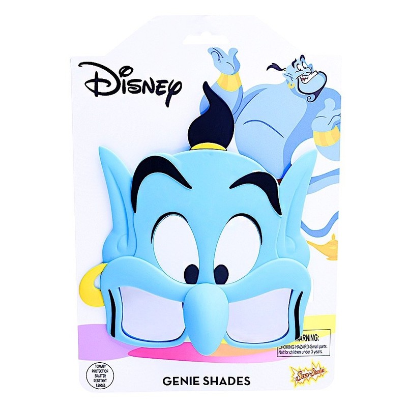 Sun-Staches Official Disney Aladdin Genie Sunglasses | Costume Accessory Mask