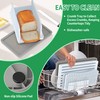 CAWIU Bread Slicer for Homemade Bread, Foldable Bread Cutter with