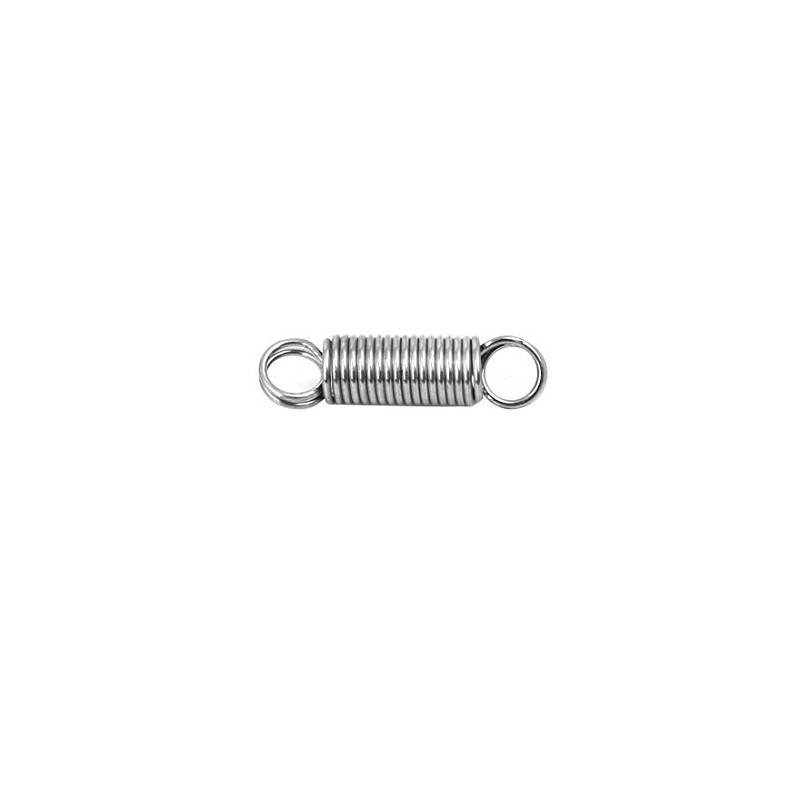 sourcingmap 0.6mmx5mmx20mm 304 Stainless Steel Tension Springs Silver Tone 5pcs