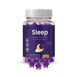 Sleep - Sugar Free Gummies x 60 | for A Restful Night's Sleep, Natural Flower Essences, Helps Switch Off from Repetitive Thoughts | Berry Flavoured