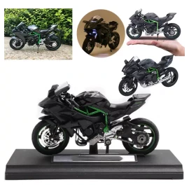 Maisto Kawaski H2r Miniatura Moto Metal De Luz Y Sonido Base 1:12