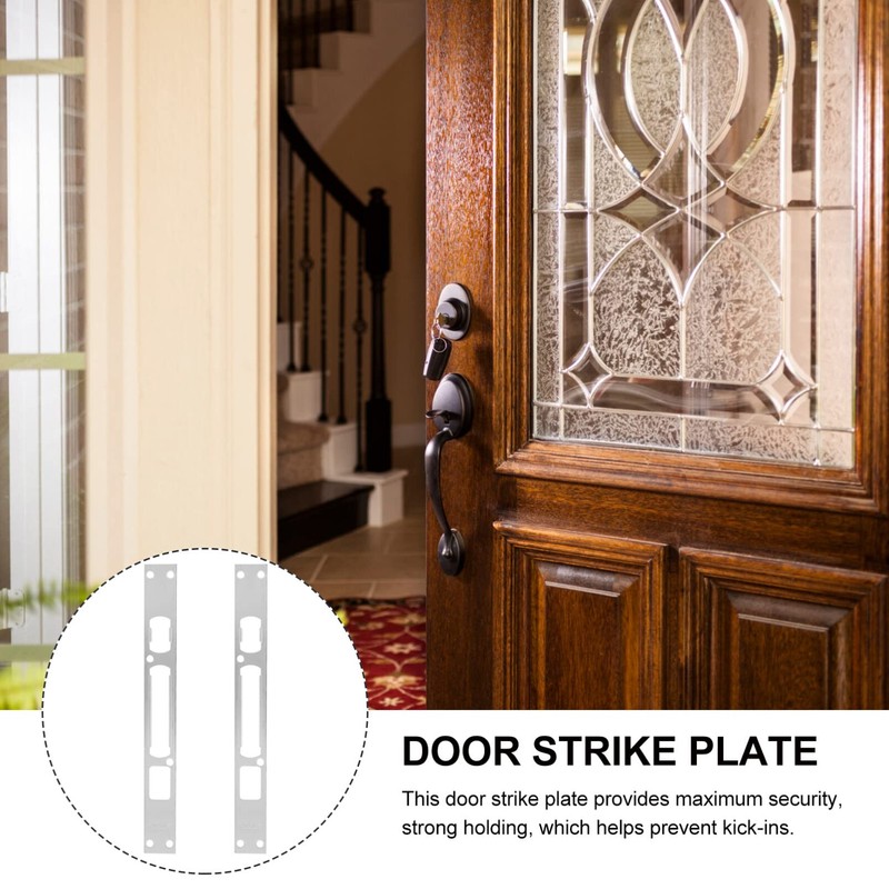Baluue Security Strike Plate, 10" X 1.2" Door Security Plate
