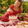 60 Fake Cherries, Red Fake Cherry Artificial Foam Fruit Decor