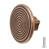Decoranddecor 40mm Rounded Circle Knob Polished Nickel Black Matt Rose