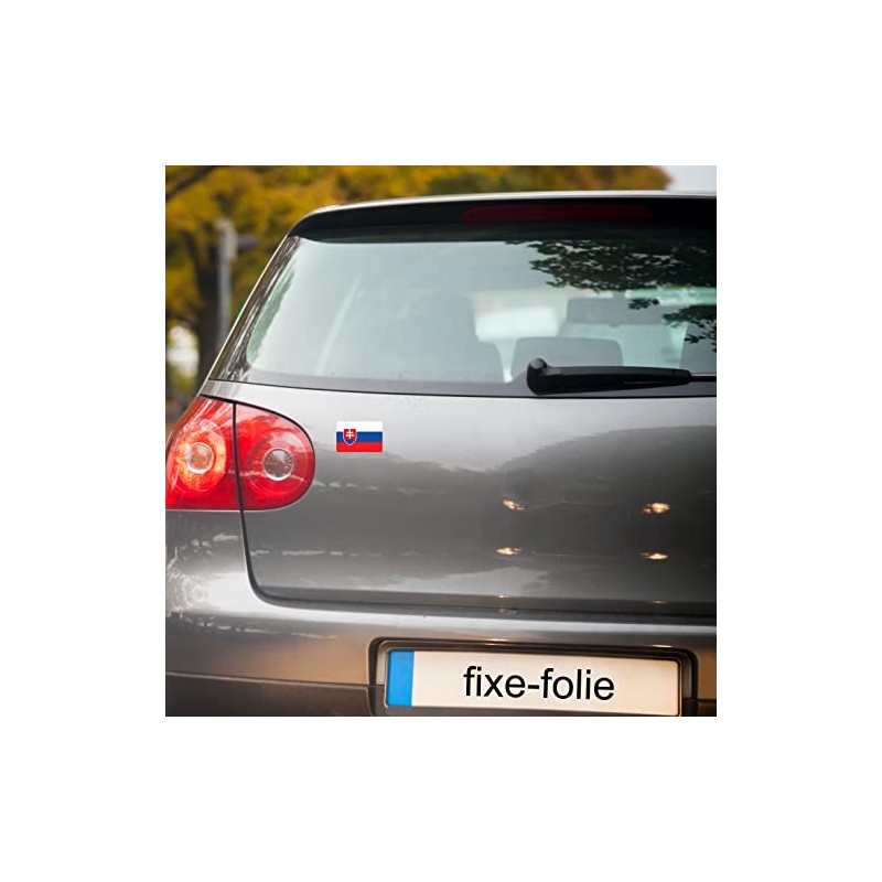 Set of 10 Flag Stickers Slovakia Car Sticker