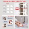 Silicone Wall Protectors & Door Stoppers: 6-Pack Clear, Self-Adhesive Bumpers