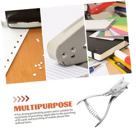 SEWACC Manual Oval Shape Hole Puncher Durable Handheld Single Hole Punch for Crafting Paper Tags More Compact Design for Easy Use Premium Construction for Home Office