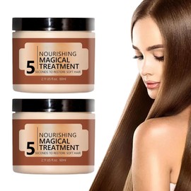 Pack of 2 Nourishing Magic Treatment, Advanced Molecular Keratin Hair Treatment Mask, 5 Seconds to Restore Soft Hair