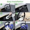 10L0L Golf Cart Steering Wheel, Universal Design Fit for Yamaha,