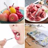 Qlfecle Portable Mini Titanium Toothpicks Holder, 2 Pieces Stainless Steel