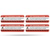 SECYOURITY - GPS Alarm Sticker Car Warning Sticker for Cars
