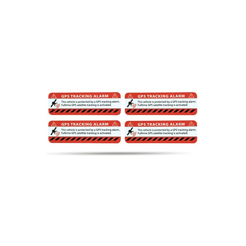 SECYOURITY - GPS Alarm Sticker Car Warning Sticker for Cars