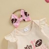 Newborn Baby Girl Fall Clothes My 1st Football Season Long