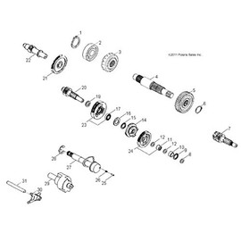 Polaris RZR Shift Ratchet, Genuine OEM Part 0452517, Qty 1