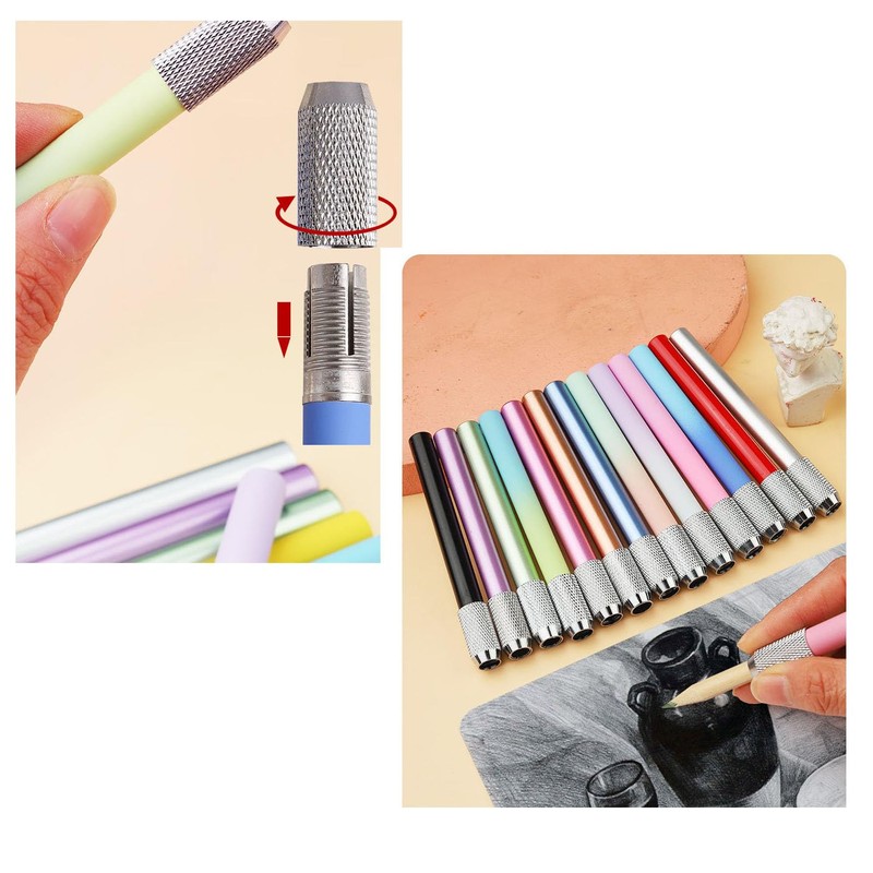 Mirhua Pencil Cap Holder Lightweight Extension Cap Aluminum Auxiliary Axle