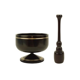 Lacquered Dato Orin, 2.0 Size, Standing Type, Buddha Supply, Single Item, Black